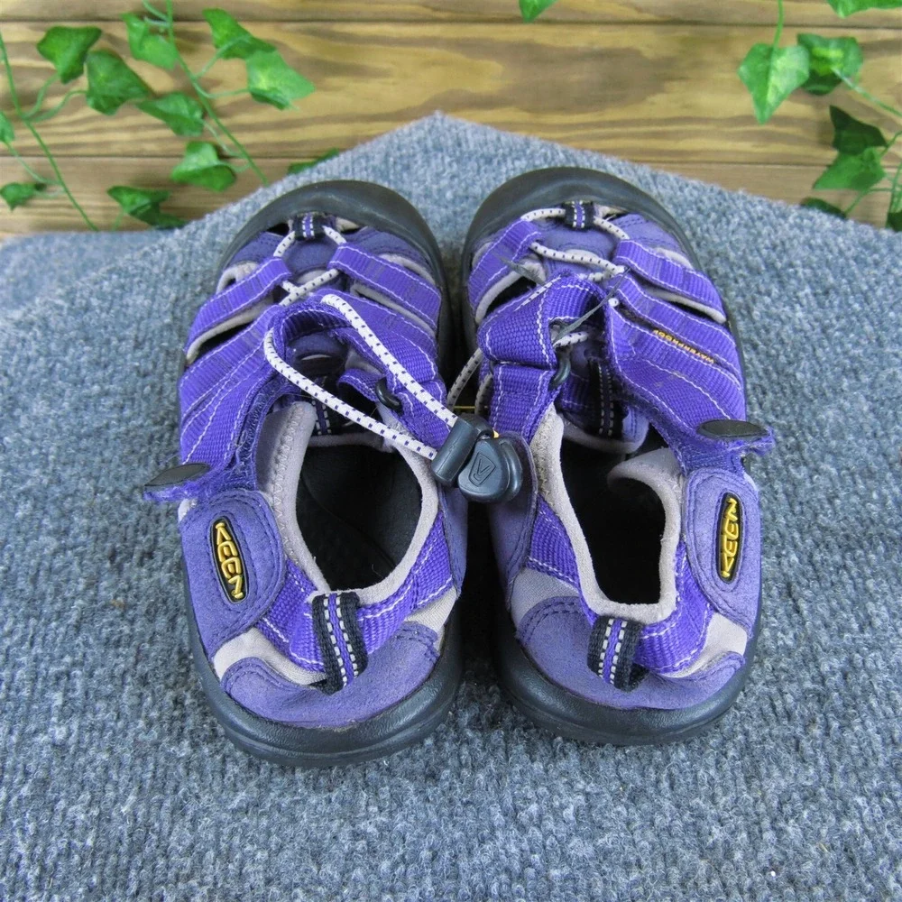 KEEN Gladiator Newport Girl Y‎ 2 Medium Sandal Purple Synthetic Drawstring